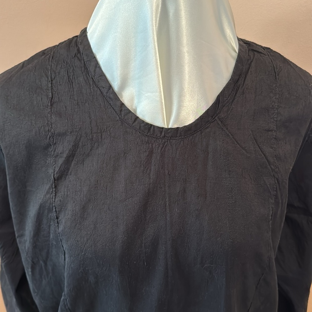Silk elasticized waist maxi skirt and over blouse - Picture 3 of 8